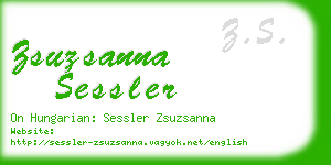 zsuzsanna sessler business card